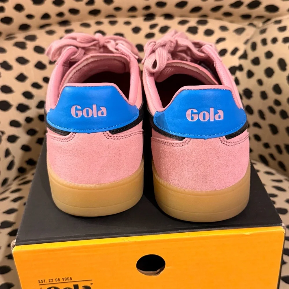 Gola Women's Pink and Black Sneakers - Picture 4 of 6